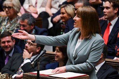 Britain's Chancellor of the Exchequer Rachel Reeves presenting her spending review to parliament. AFP