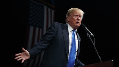 Republican presidential candidate Donald Trump speaks during a campaign rally on November 3, 2016, in Selma, N.C. Evan Vucci / Associated Press