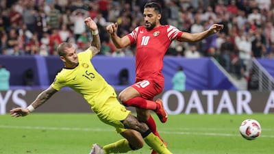 Mousa Al Tamari, right, is one of the leading lights of the Jordan national team. Getty Images