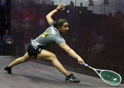 Egypt's Raneem El Welily thrashed Sarah-Jane Perry of England in her group match on Thursday. Kamran Jebreili / AP Photo