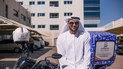 Khalid Sharaf, above, started Mobile Aid with his first cousin Essa Sharaf at the end of 2014 to serve what they both saw as a glaring need. Alex Atack for The National