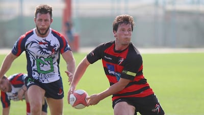 Sharjah Wanderers recorded a last-minute win against the Jebel Ali Dragons II in the finals of the UAE Conference at the Sharjah Wanderers Sports Club on March 25, 2016. Navin Khianey for The National
