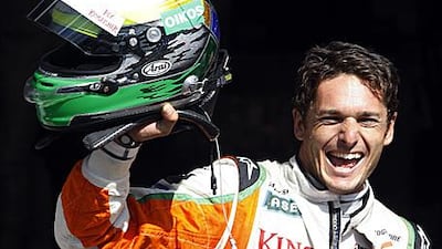 Giancarlo Fisichella, the veteran Italian, is the surprise polesitter for the Formula One back-markers Force India.