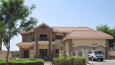 A five bedroom villa with a ticket price of Dh20 million at Dubai’s Jumeirah Islands Mansions spans about 8,453 square feet, and sits on a plot of roughly 13,000 sq ft. Courtesy Prestige Dubai