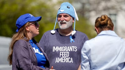 World Central Kitchen founder, Chef Jose Andres outside the US Supreme Court on Wednesday. Getty Images via AFP