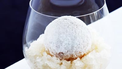 Snow Egg at The Quay restaurant in Sydney (Photo by Jeremy Simons) Courtesy The Quay