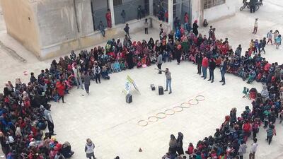 Together for Algarnya Children's Centre that operates in Raqqa, Syria. Courtesy of Mahmoud Al Mabrook