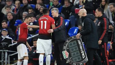 Solskjaer was under little pressure with his substitutions against Cardiff. Getty