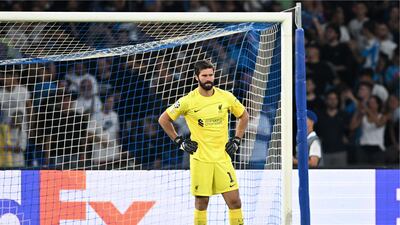 LIVERPOOL PLAYER RATINGS: Alisson Becker - 6. The Brazilian was left exposed by his defence. He saved a penalty and was quick off his line when needed. There was not much he could do for any of the goals. Getty