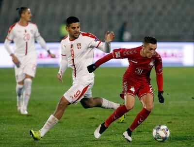 Aleksandar Mitrovic, centre, can still offer plenty of menace up front for Fulham. AP Photo