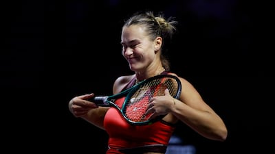 Aryna Sabalenka played in the final for a second time in five appearances at the season-ending championships. Reuters