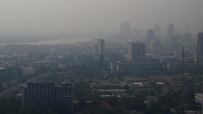 Heavy smog lingers over Bangkok on January 30, 2019. EPA