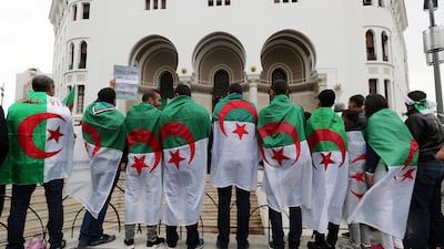 Algerians protest for the departure of the entire Algerian regime in Algiers, Algeria. All photos by EPA