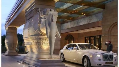 A night in the maharajah suite at the Leela Palace comes with a complimentary chauffeur-driven Rolls-Royce.