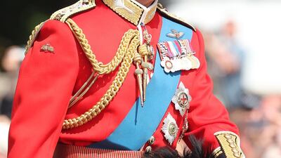 Prince Charles, Prince of Wales during Trooping The Colour on the Mall in London, England. The annual ceremony involving over 1400 guardsmen and cavalry, is believed to have first been performed during the reign of King Charles II. The parade marks the official birthday of the Sovereign, even though the Queen's actual birthday is on April 21st. Photo by Chris Jackson / Getty Images