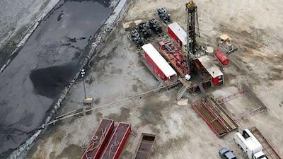 A rig drilling for gas in shale in the US state of Pennsylvania. OPEC has finally conceded that shale drilling is changing the oil market. Andrew Harrer / Bloomberg News