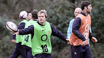 Mathew Tait, left, is one of six changes to England's starting line-up since their last match against New Zealand in November.
