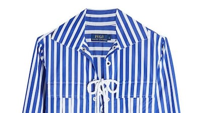 Lace up shirt dress by Polo Ralph Lauren, Dh699. Courtesy Stylebop.com
