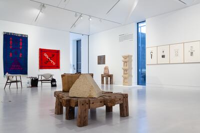 In the 1980s, Abdell started making tapestries, sculptures and prints inspired by the Phoenicians. Photo: Ab-Anbar Gallery