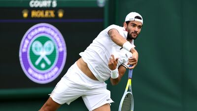 Matteo Berrettini won two grass-court titles in the lead-up to the 2022 Wimbledon Championships. Getty