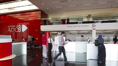 ADCB is expected to report fourth-quarter earnings after its board meeting on Tuesday. Mona Al Marzooqi/ The National