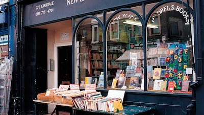 Secondhand books for sale on table outside Bookshop, Sydenham, London, London, England. Getty Images