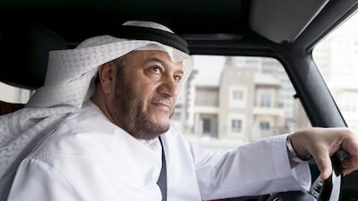 Mohammed bin Odah, CEO Tanmiyat, inspects the Living Legends project in Dubai. Reem Mohammed / The National