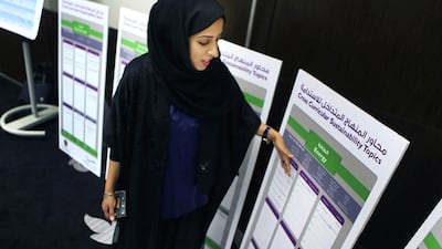 Maytha Al Habsi, the chief programmes officer for the Emirates Foundation, says financial literacy training is needed especially that 70 per cent of young Emiratis are reported to be in debt. Delores Johnson / The National