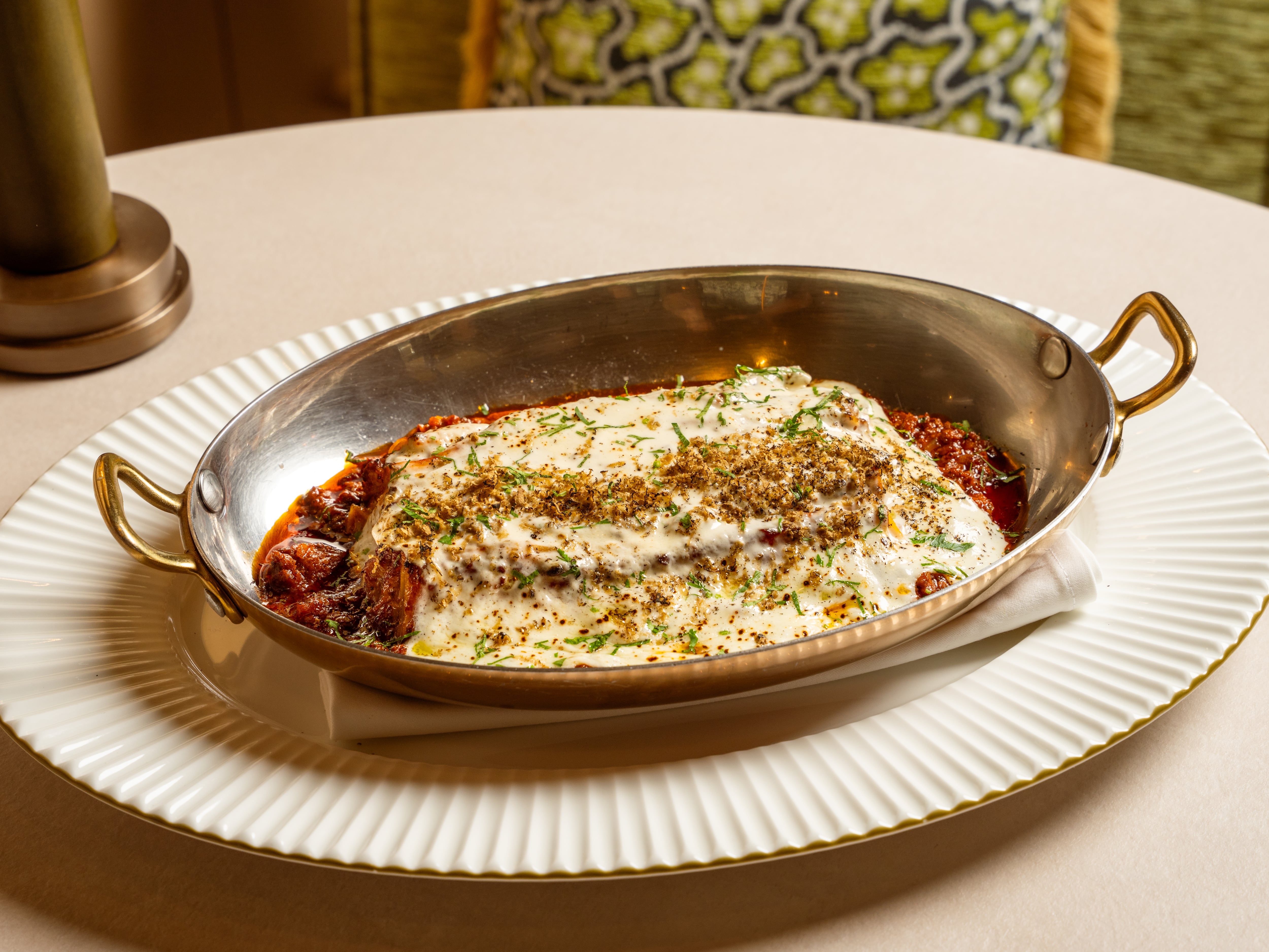 The beef wagyu lasagna. Photo: Solenn