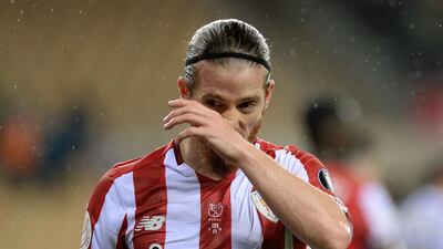 Athletic Bilbao's Spanish forward Iker Muniain reacts. AFP