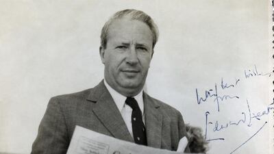 Edward Heath, Prime Minister of United Kingdom, Sharjah, 1960sThe International Leaders series © Noor Ali Rashid Archives