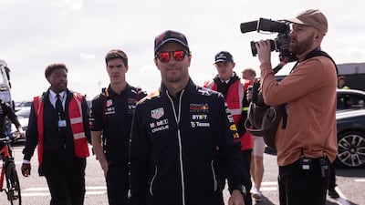Red Bull's Sergio Perez will start the race on pole. EPA