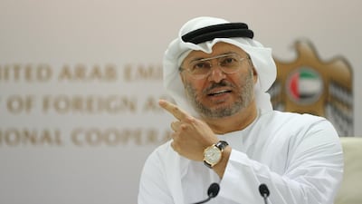 UAE Minister of State for Foreign Affairs, Dr Anwar Gargash, told media the operation to liberate Hodeidah port would continue until a full unconditional withdrawal by the Houthis. Karim Sahib / AFP Photo