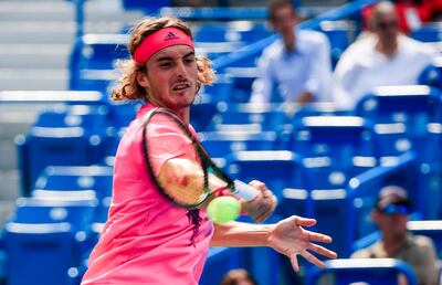Stefanos Tsitsipas reached the Rogers Cup final before losing to Rafael Nadal. EPA