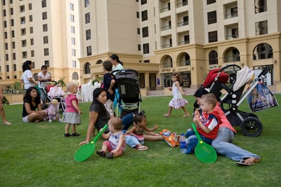 English-speaking nannies are influencing the language used in the UAE. Nicole Hill / The National
