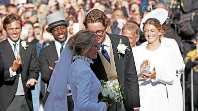 The couple announced their engagement in August 2018. AP