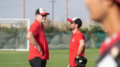Desert Vipers director of cricket Tom Moody, left, and James Foster.