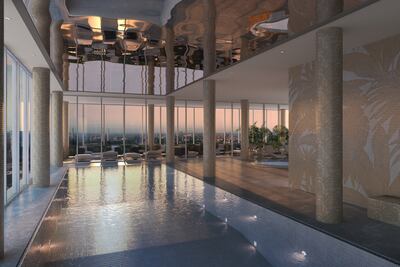 An indoor pool at Damac's Nine Elms development in London. Photo: Damac