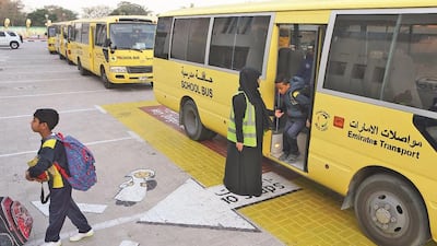 There are 2,500 school buses in Abu Dhabi emirate. The new buses will upgrade the fleet. Courtesy Emirates Transport