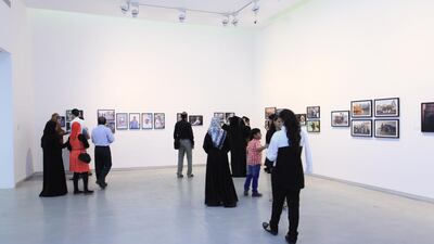 The opening of the Vantage Point 2 exhibition in Sharjah in September 2014. Courtesy Sharjah Art Foundation