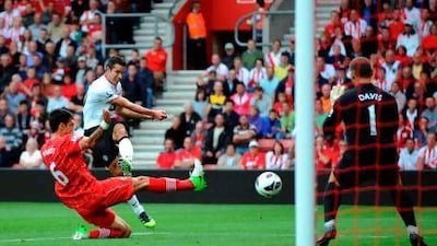 Robin van Persie atoned for his poor second-half penalty with two goals to add to his fine first-half strike as the Manchester United striker took home the match ball against Southampton. Dylan Martinez / Reuters