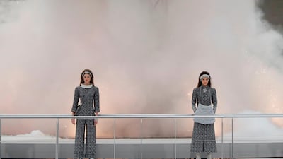 For Chanel spring /summer 2019 Ready-to-Wear, Lagerfeld turned the Grand Palais into a space station, with a life-size rocket ship. AFP