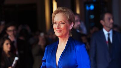 Meryl Streep, in Lanvin, arrives for the premiere of 'Suffragette' at the 59th BFI London Film Festival in London, England, on October 7, 2015. EPA
