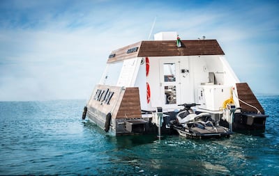 The boat's jetski will act as a delivery bike.