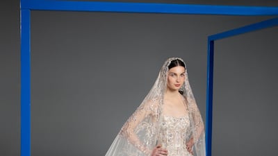 A look from Rami Kadi’s new Retrospective 10 collection, which features only ten pieces. Courtesy Rami Kadi