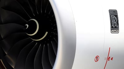 A Rolls-Royce engine of an Airbus A350-900. The firm is said to be in talks over a deal with a Chinese firm to supply power plants for new aircraft. Kai Pfaffenbach/Reuters