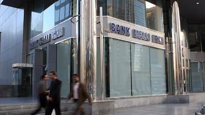Bank Melli Iran has eight branches, including a regional office, in the UAE. Ravindranath K / The National