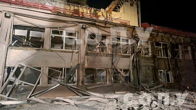 Damaged buildings in Odesa following Russia's latest attack on Ukraine. Reuters