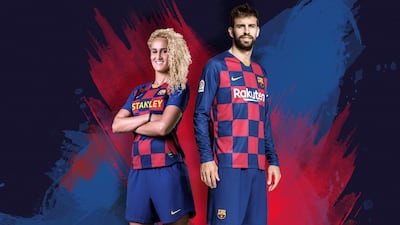 3rd: Another to controversially break tradition, the new Barcelona home shirt resembles a chess board - and Croatia's home shirt. Nike have taken a risk by moving away from stripes and while many Barca fans are not amused, once the season starts and Messi is banging in the goals while wearing it they won't be too fussed. Funky. EPA