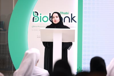 Dr Asma Al Mannaei, executive director of the Health Life Sciences Sector at the Department of Health. Victor Besa / The National
